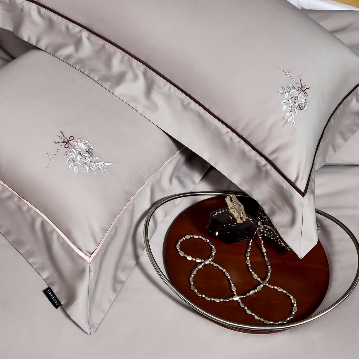 91家纺网 家纺一手货源 找家纺 玖玖爱家纺 2025新款天丝棉磨毛四件套-安雅 安雅-云紫