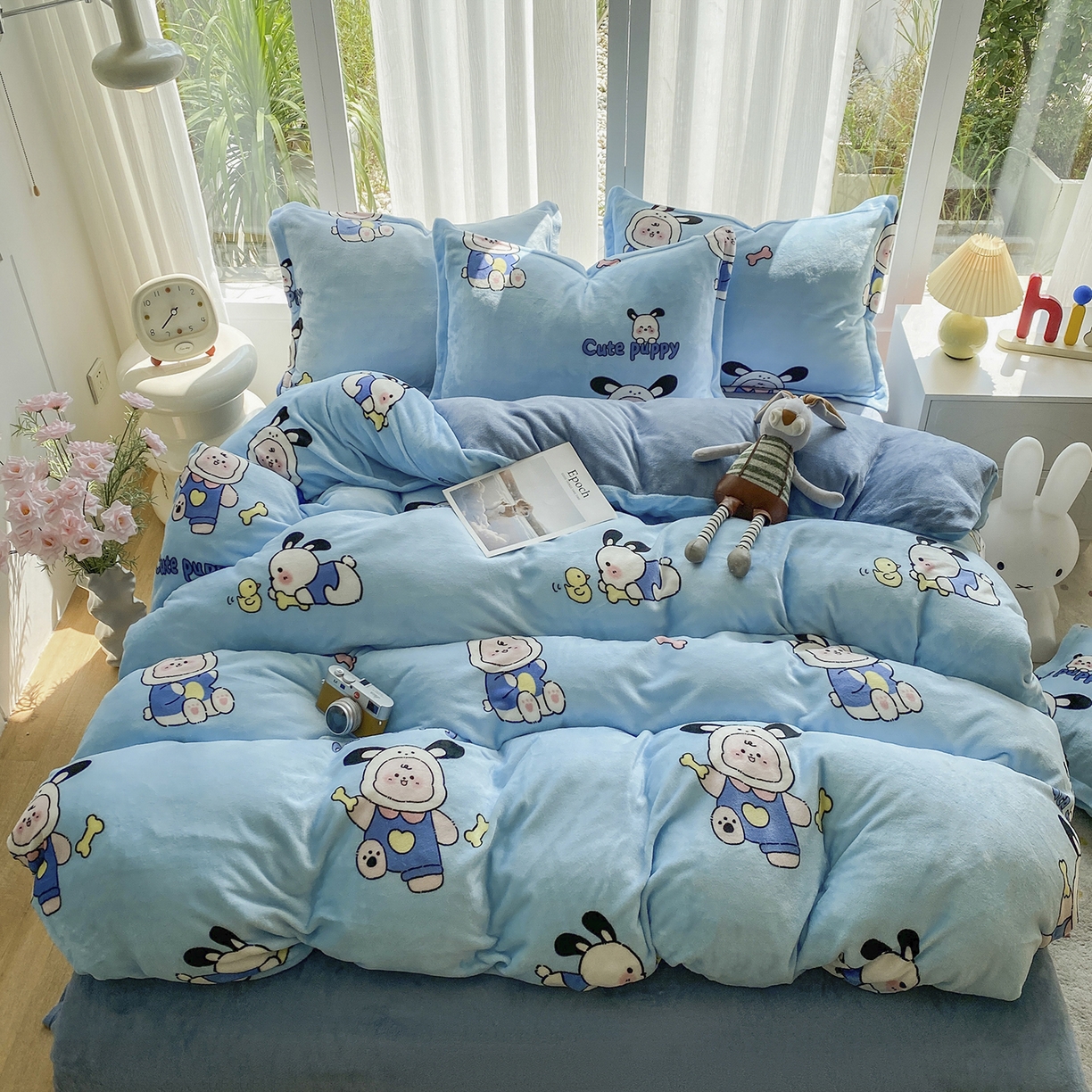 91家纺网 家纺一手货源 找家纺 梵克保罗 2025新款A类高克重牛奶绒印花四件套（包含买家秀） 乐淘淘