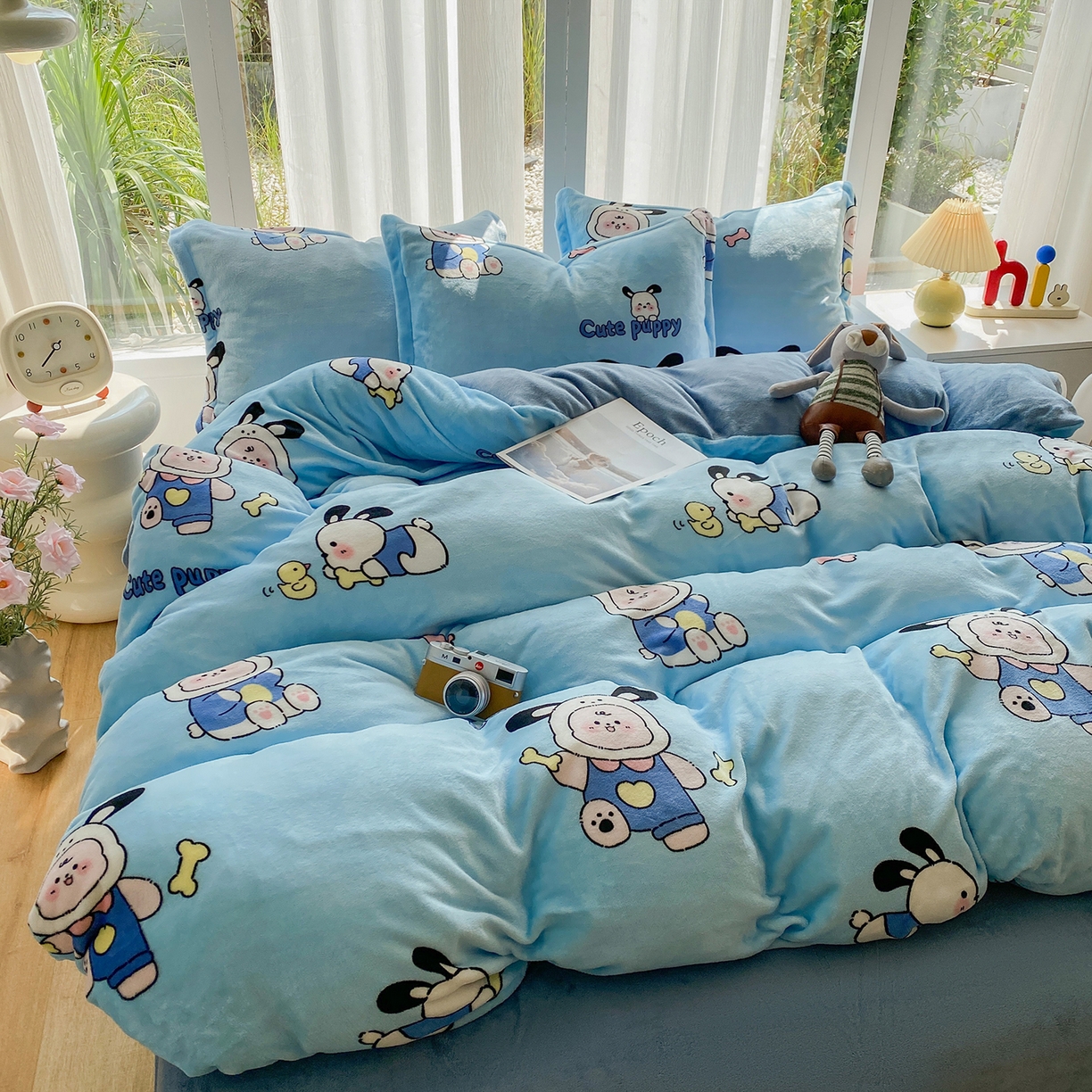 91家纺网 家纺一手货源 找家纺 梵克保罗 2025新款A类高克重牛奶绒印花四件套（包含买家秀） 乐淘淘