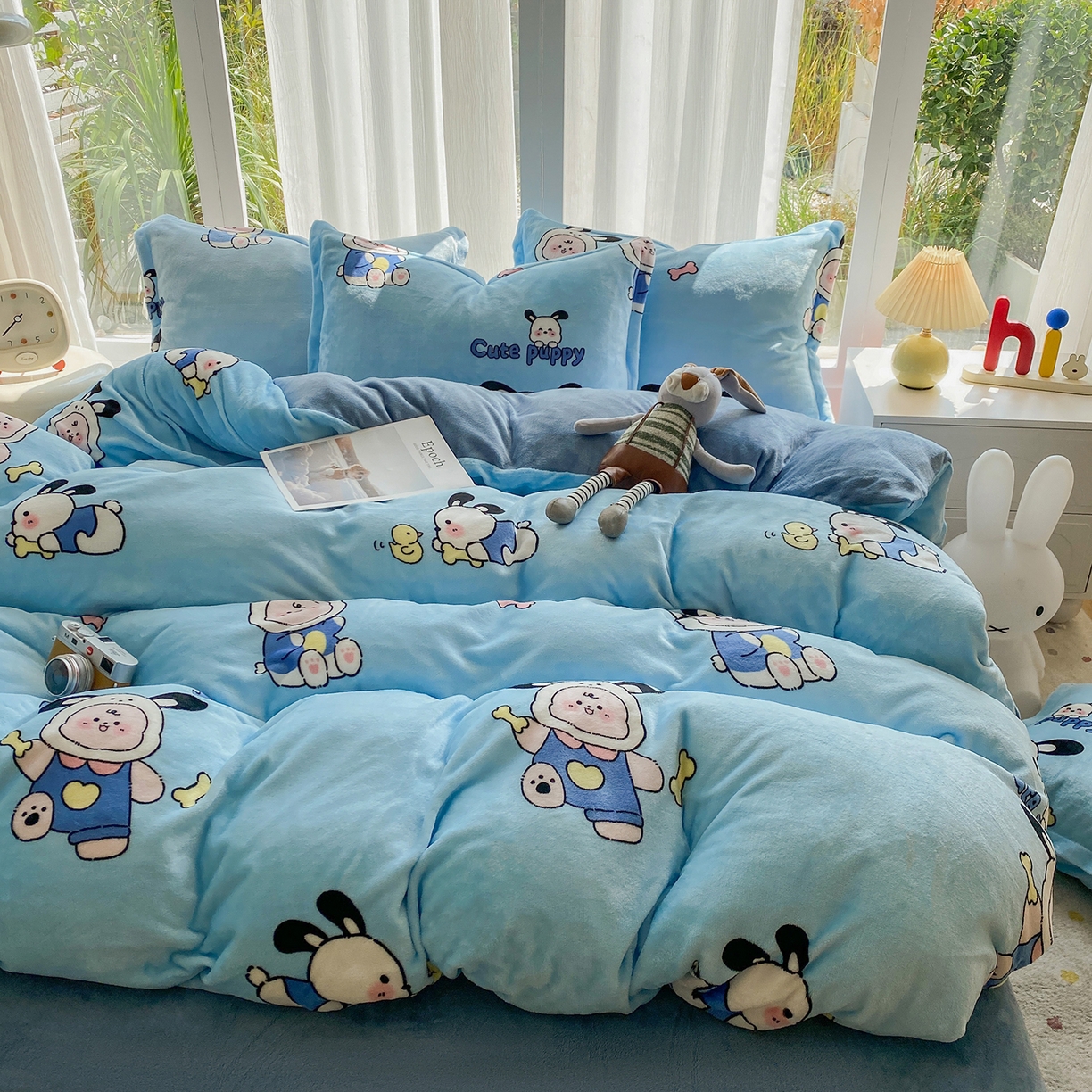 91家纺网 家纺一手货源 找家纺 梵克保罗 2025新款A类高克重牛奶绒印花四件套（包含买家秀） 乐淘淘