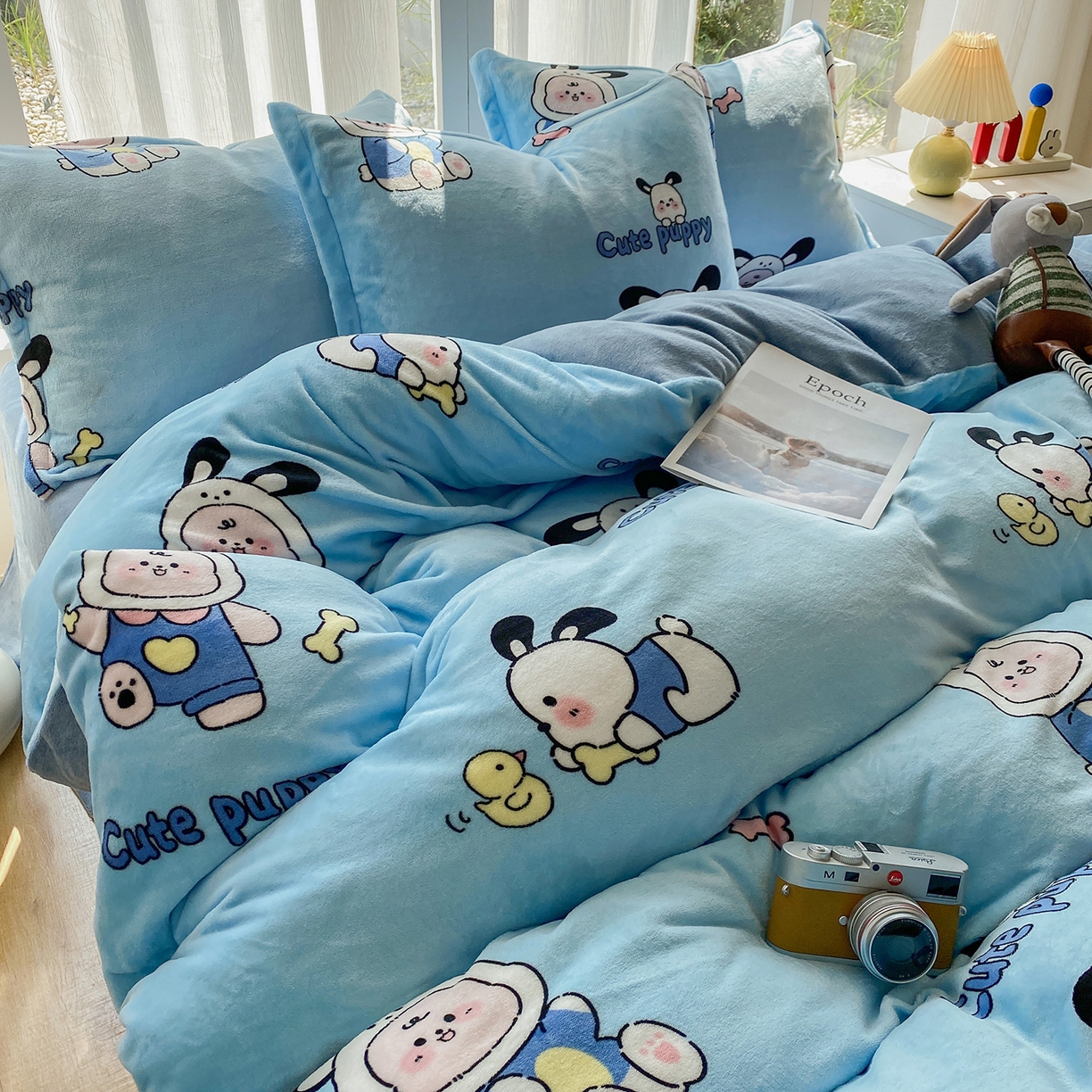 91家纺网 家纺一手货源 找家纺 梵克保罗 2025新款A类高克重牛奶绒印花四件套（包含买家秀） 乐淘淘