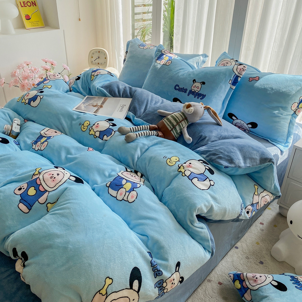 91家纺网 家纺一手货源 找家纺 梵克保罗 2025新款A类高克重牛奶绒印花四件套（包含买家秀） 乐淘淘