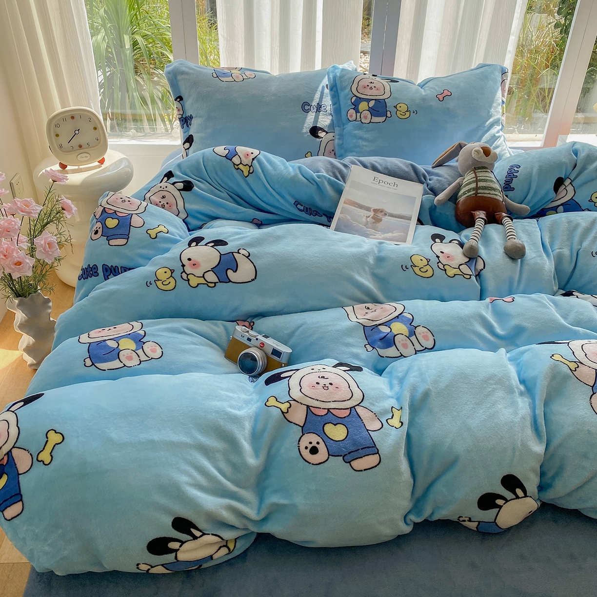 91家纺网 家纺一手货源 找家纺 梵克保罗 2025新款A类高克重牛奶绒印花四件套（包含买家秀） 乐淘淘