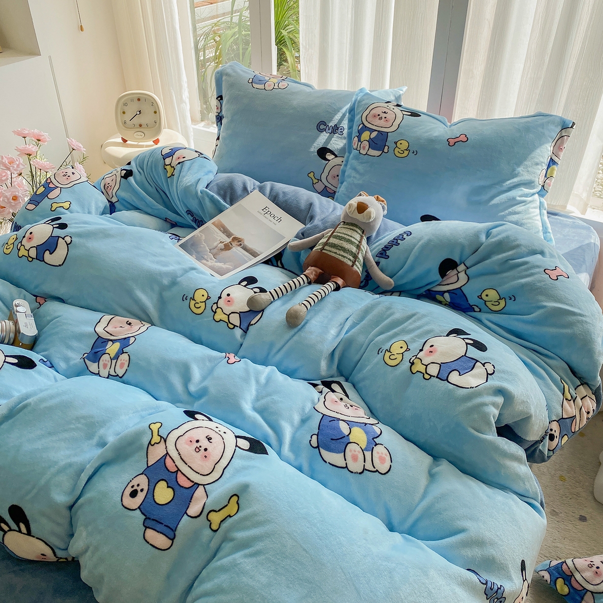 91家纺网 家纺一手货源 找家纺 梵克保罗 2025新款A类高克重牛奶绒印花四件套（包含买家秀） 乐淘淘