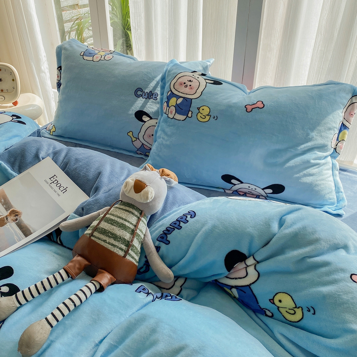 91家纺网 家纺一手货源 找家纺 梵克保罗 2025新款A类高克重牛奶绒印花四件套（包含买家秀） 乐淘淘