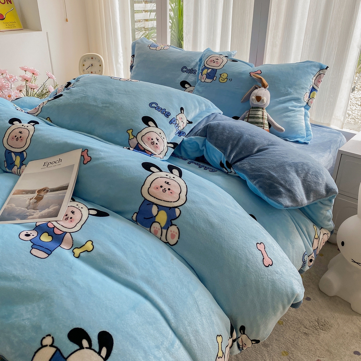 91家纺网 家纺一手货源 找家纺 梵克保罗 2025新款A类高克重牛奶绒印花四件套（包含买家秀） 乐淘淘