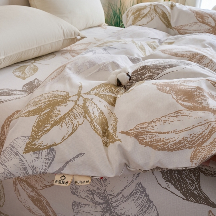 91家纺网 家纺一手货源 找家纺 （总）春皖家纺 2025新款全棉原棉磨毛色织水洗单被套回暖系列-风格二