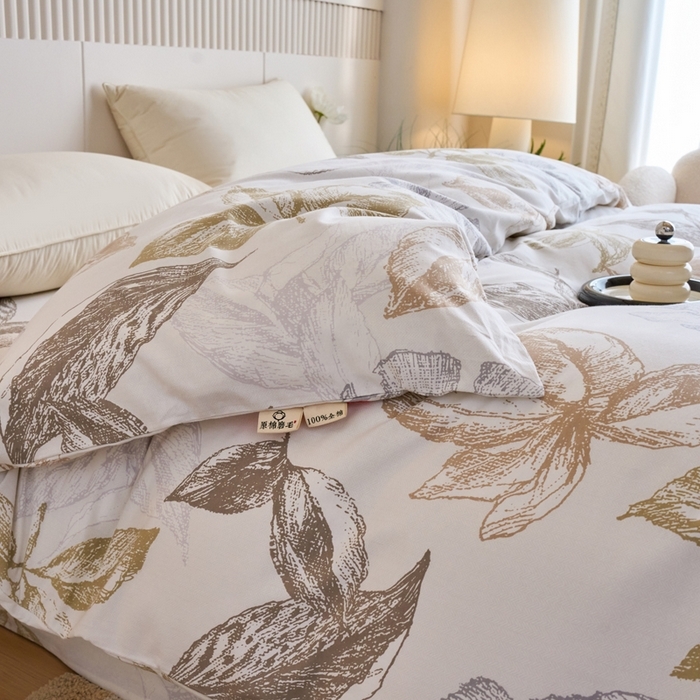 91家纺网 家纺一手货源 找家纺 （总）春皖家纺 2025新款全棉原棉磨毛色织水洗单被套回暖系列-风格二