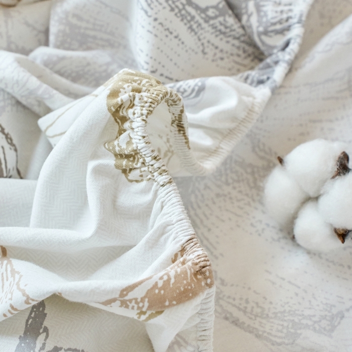 91家纺网 家纺一手货源 找家纺 （总）春皖家纺 2025新款全棉原棉磨毛色织水洗单床笠回暖系列-风格二