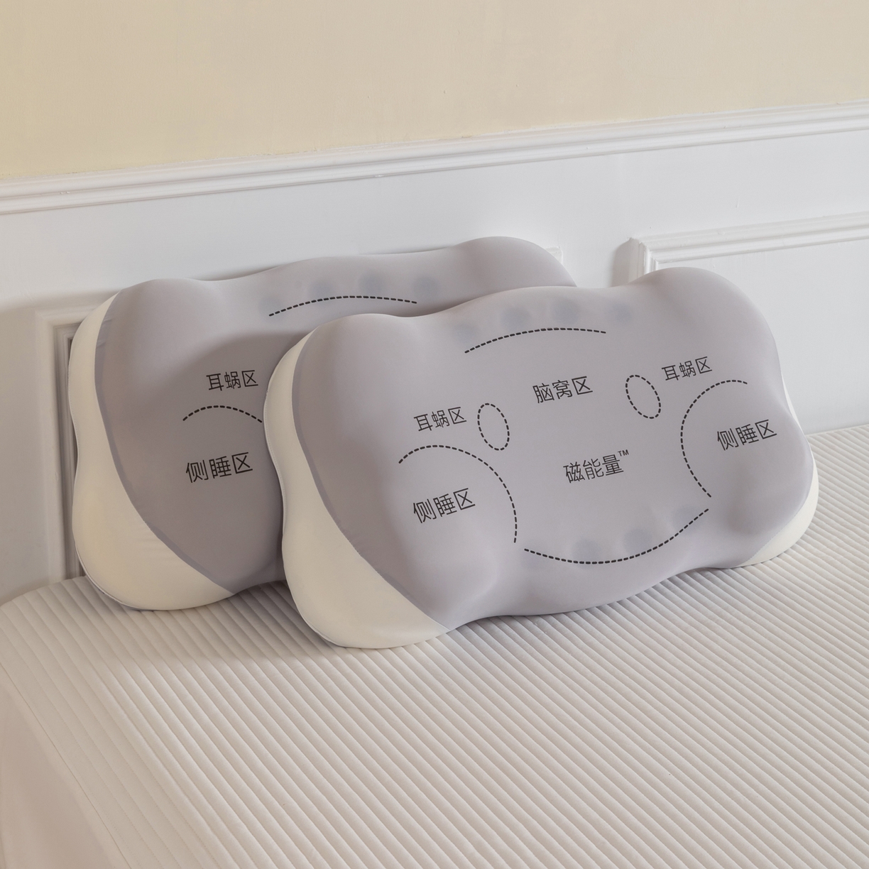 91家纺网 家纺一手货源 找家纺 （总）芯奇想 2025新款记忆磁石枕 多睡姿匹配 聚氨酯枕芯单人枕头枕芯