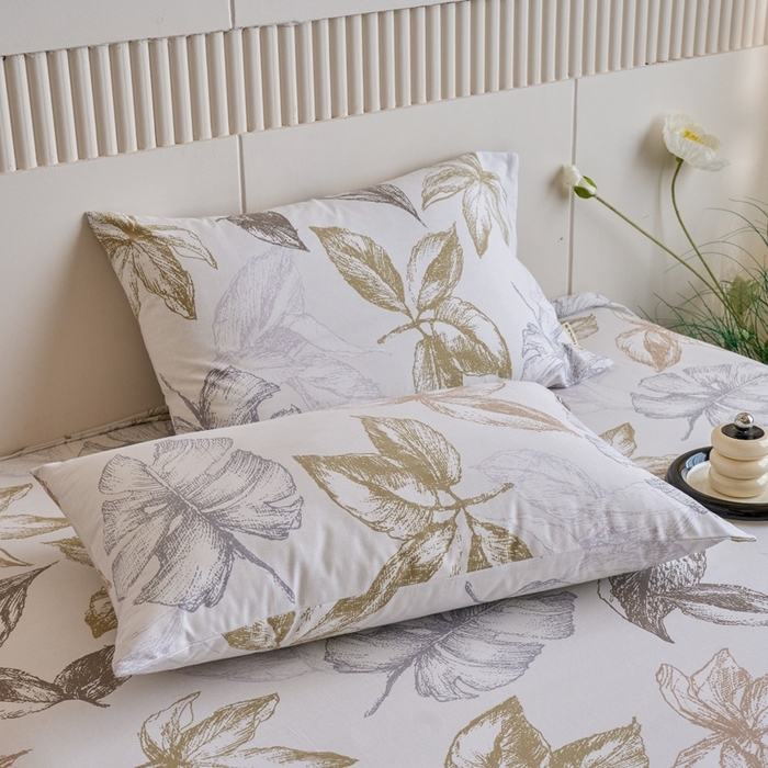 （总）春皖家纺 2025新款全棉原棉磨毛色织水洗单枕套回暖系列-风格二