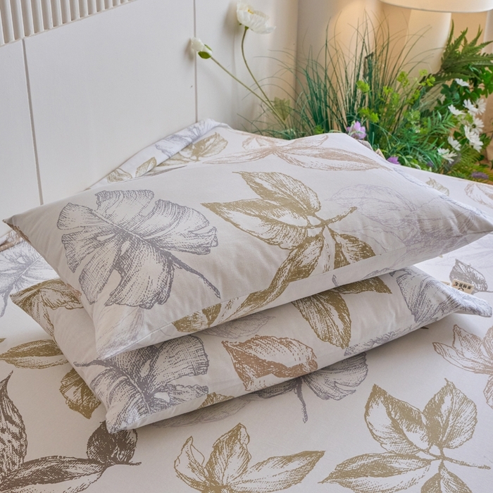 91家纺网 家纺一手货源 找家纺 （总）春皖家纺 2025新款全棉原棉磨毛色织水洗单枕套回暖系列-风格二