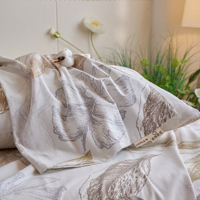 91家纺网 家纺一手货源 找家纺 （总）春皖家纺 2025新款全棉原棉磨毛色织水洗单枕套回暖系列-风格二