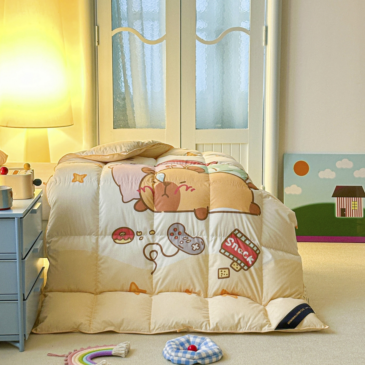 91家纺网 家纺一手货源 找家纺 （总）暖羽屋羽绒馆 2025新款真抗菌防螨95白鸭绒儿童学生被芯羽绒被冬被婴幼儿园小被子被子被芯