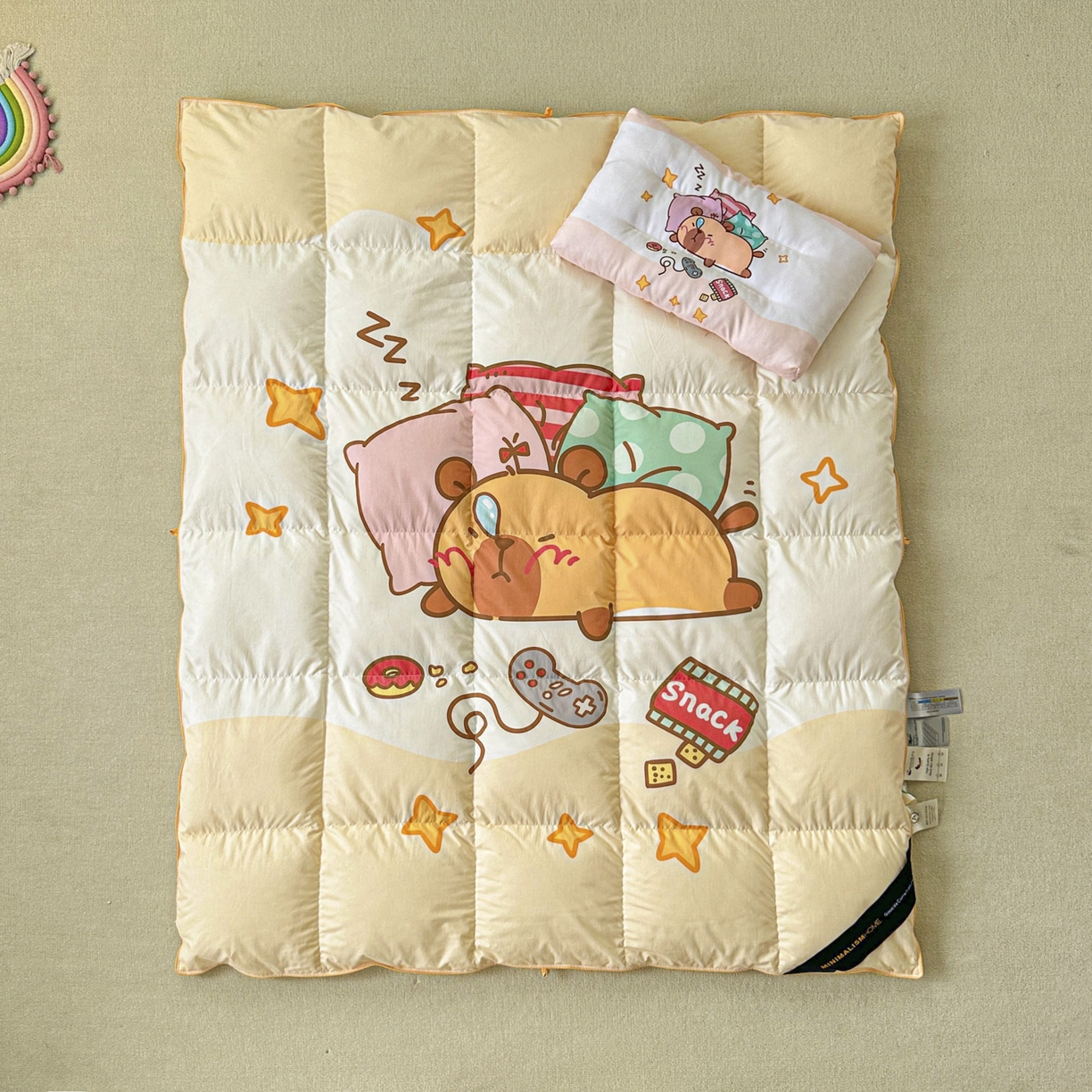 91家纺网 家纺一手货源 找家纺 （总）暖羽屋羽绒馆 2025新款真抗菌防螨95白鸭绒儿童学生被芯羽绒被冬被婴幼儿园小被子被子被芯