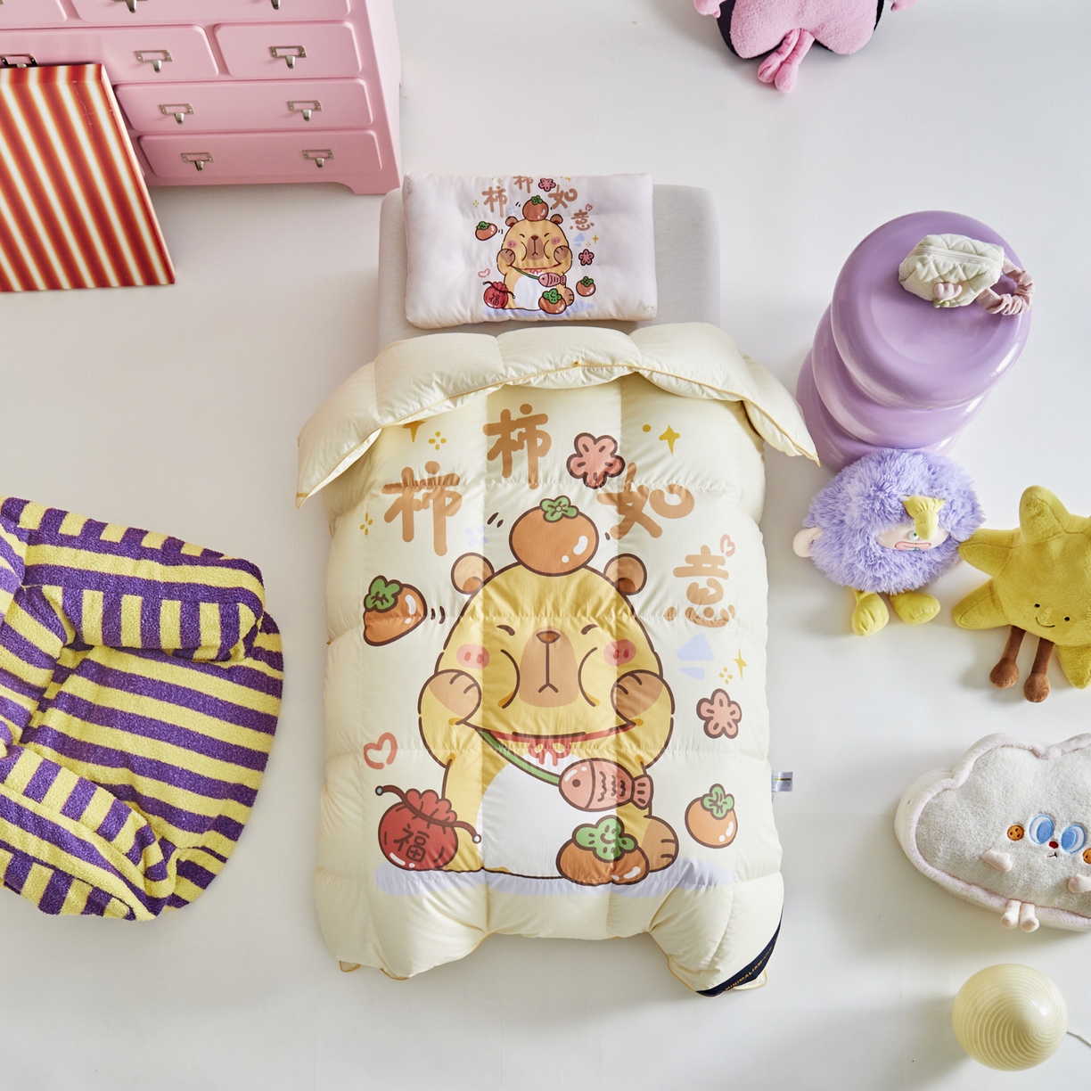 91家纺网 家纺一手货源 找家纺 （总）暖羽屋羽绒馆 2025新款真抗菌防螨95白鸭绒儿童学生被芯羽绒被冬被婴幼儿园小被子被子被芯