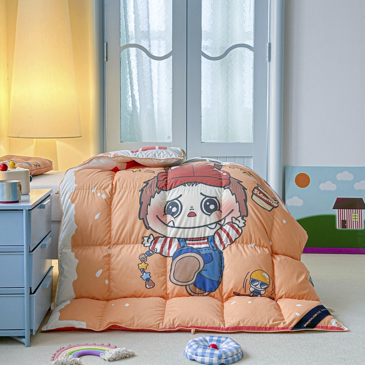 91家纺网 家纺一手货源 找家纺 暖羽屋羽绒馆 2025新款真抗菌防螨95白鸭绒儿童学生被芯羽绒被冬被婴幼儿园小被子被子被芯 运动拉布特