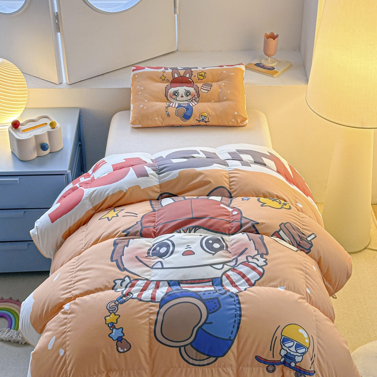 91家纺网 家纺一手货源 找家纺 暖羽屋羽绒馆 2025新款真抗菌防螨95白鸭绒儿童学生被芯羽绒被冬被婴幼儿园小被子被子被芯 运动拉布特