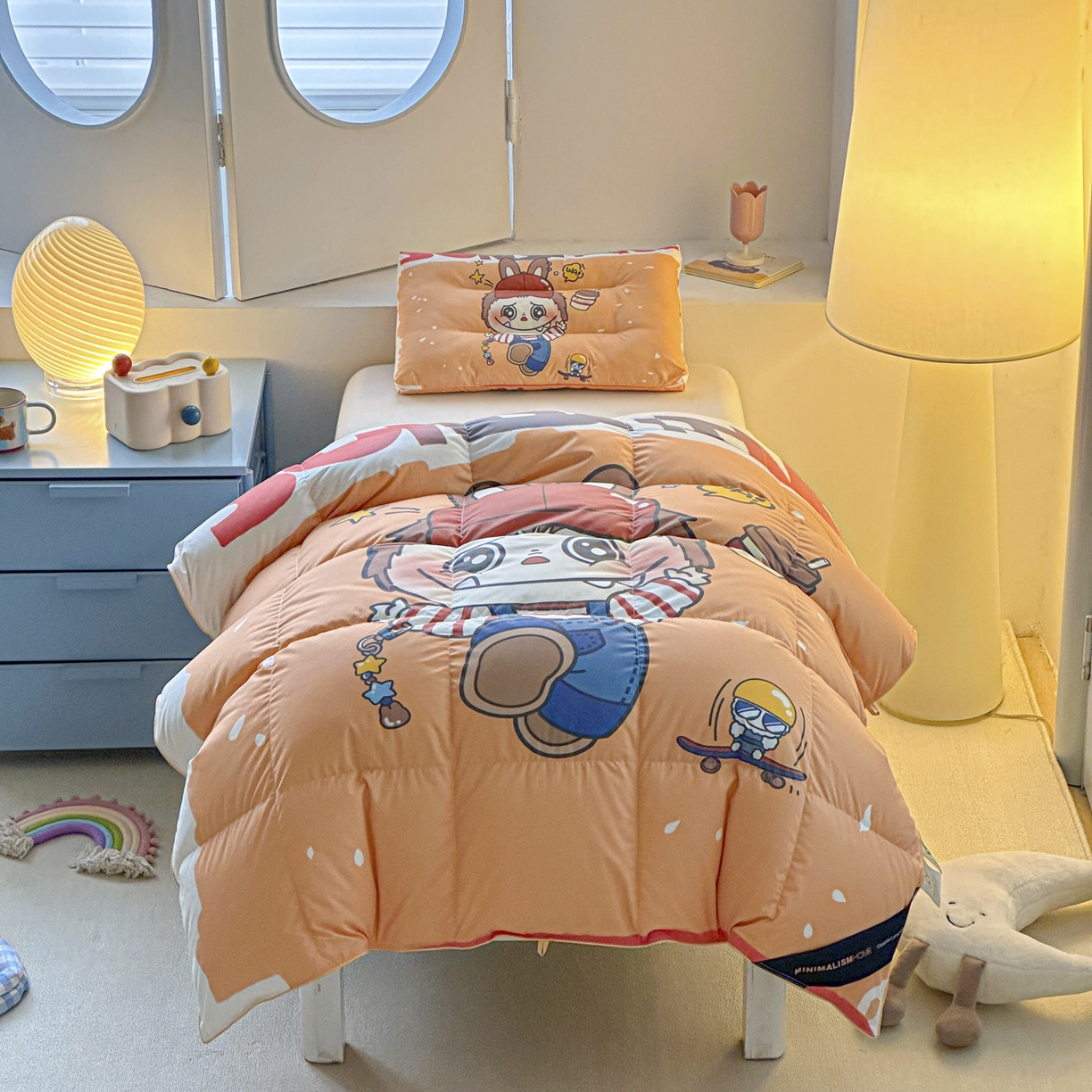 91家纺网 家纺一手货源 找家纺 暖羽屋羽绒馆 2025新款真抗菌防螨95白鸭绒儿童学生被芯羽绒被冬被婴幼儿园小被子被子被芯 运动拉布特