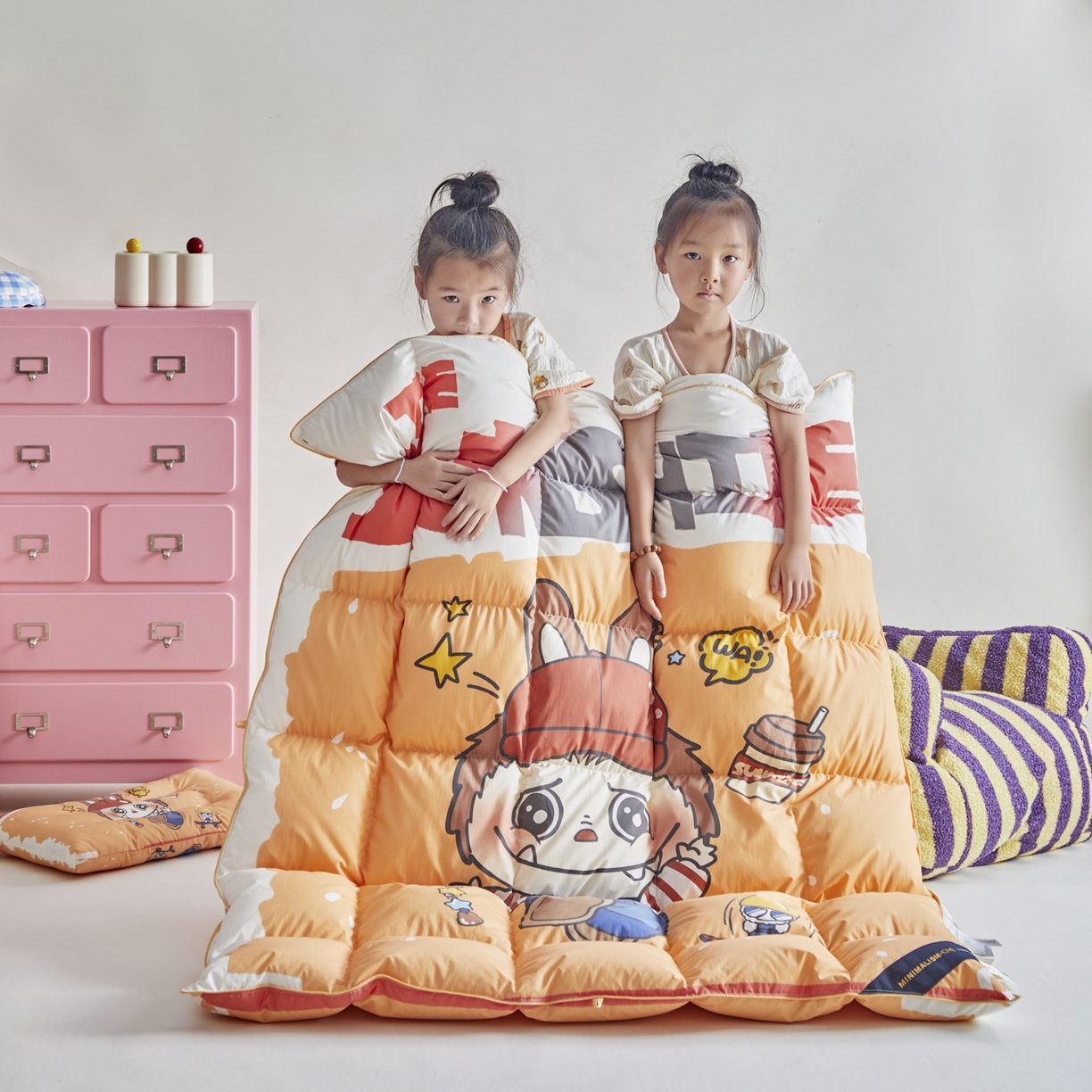 91家纺网 家纺一手货源 找家纺 暖羽屋羽绒馆 2025新款真抗菌防螨95白鸭绒儿童学生被芯羽绒被冬被婴幼儿园小被子被子被芯 运动拉布特2