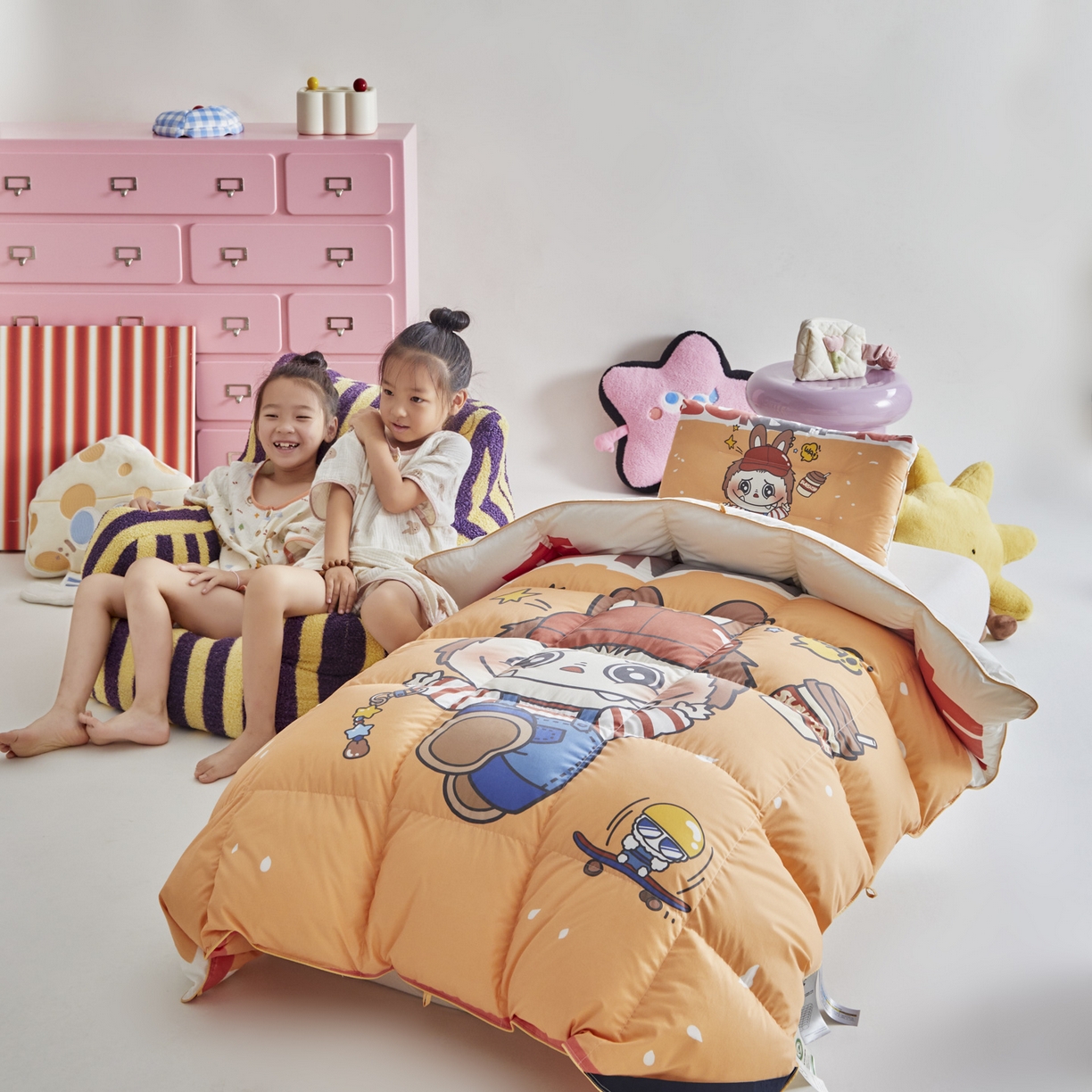 91家纺网 家纺一手货源 找家纺 暖羽屋羽绒馆 2025新款真抗菌防螨95白鸭绒儿童学生被芯羽绒被冬被婴幼儿园小被子被子被芯 运动拉布特2