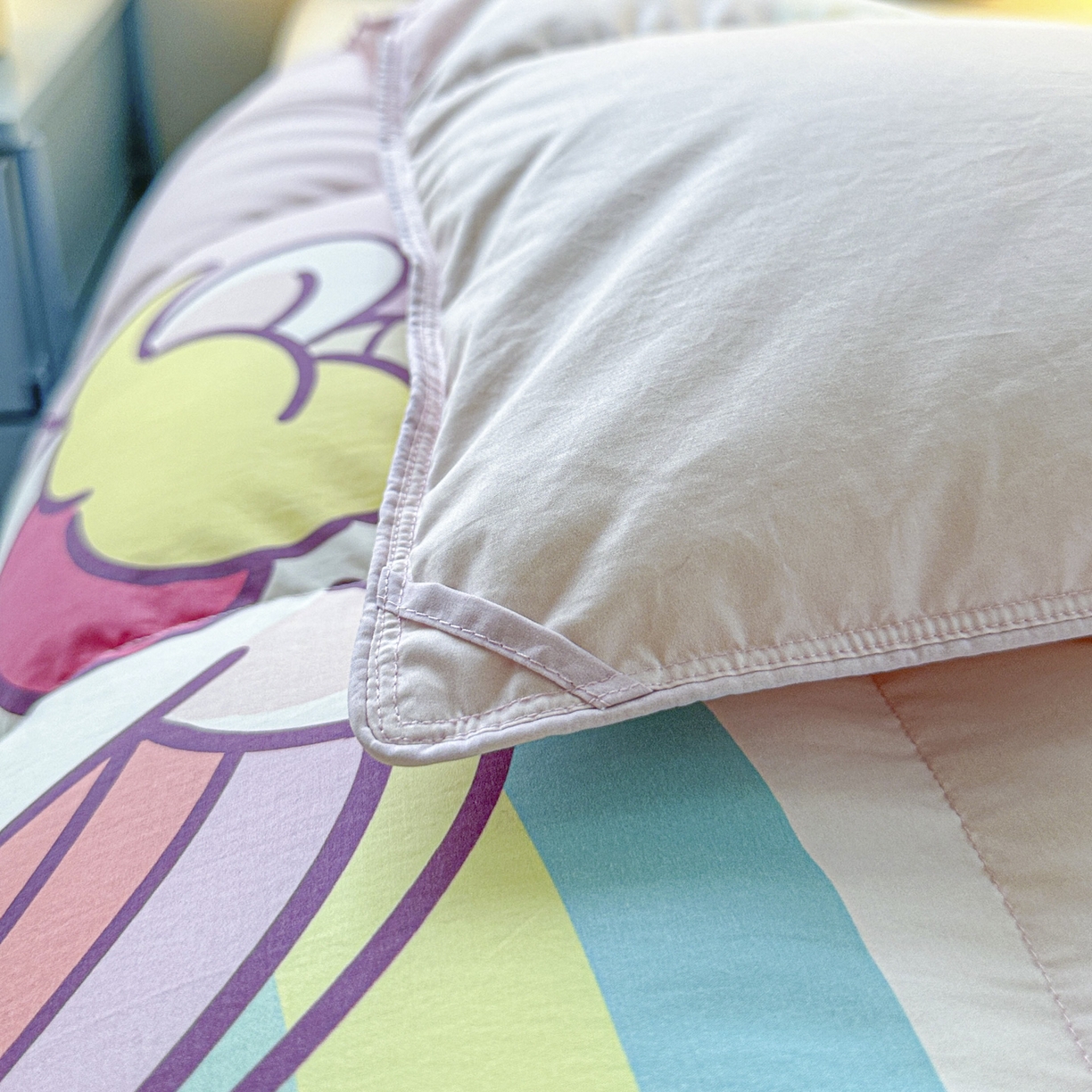 91家纺网 家纺一手货源 找家纺 暖羽屋羽绒馆 2025新款真抗菌防螨95白鸭绒儿童学生被芯羽绒被冬被婴幼儿园小被子被子被芯 云端小马儿