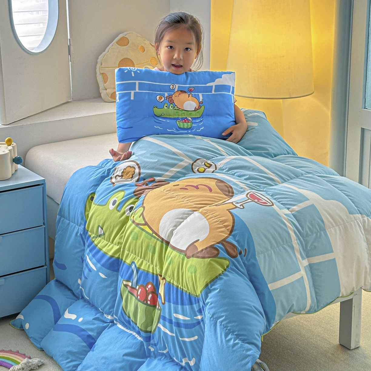 91家纺网 家纺一手货源 找家纺 暖羽屋羽绒馆 2025新款真抗菌防螨95白鸭绒儿童学生被芯羽绒被冬被婴幼儿园小被子被子被芯 给你满分2