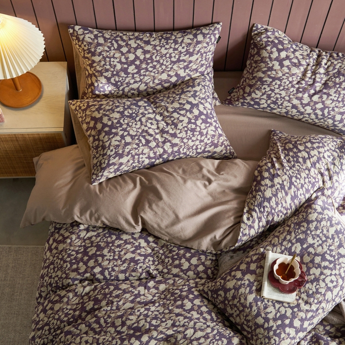 91家纺网 家纺一手货源 找家纺 宜代光年 2025新款彩色色织大提花纱布四件套 弥初-蓝