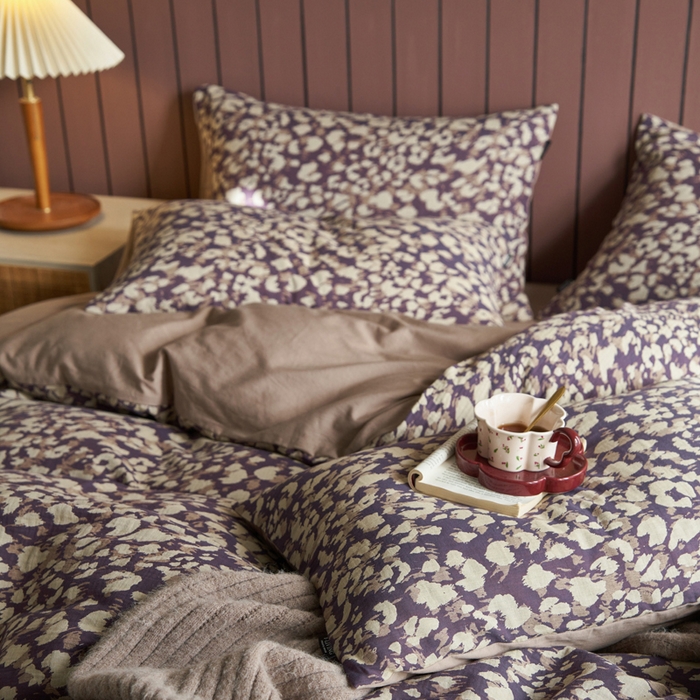 91家纺网 家纺一手货源 找家纺 宜代光年 2025新款彩色色织大提花纱布四件套 弥初-蓝