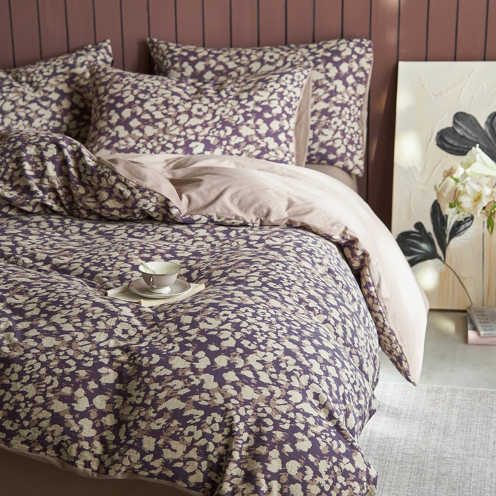 91家纺网 家纺一手货源 找家纺 宜代光年 2025新款彩色色织大提花纱布四件套 弥初-蓝