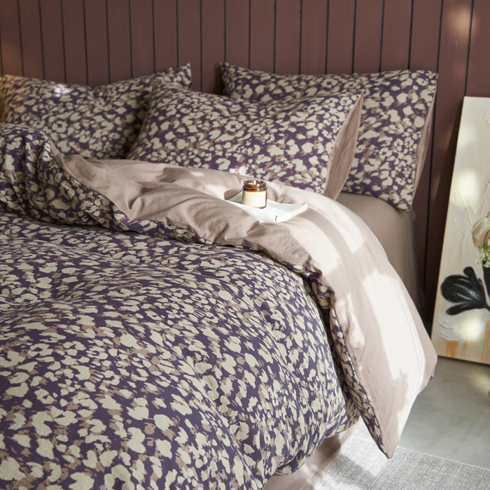 91家纺网 家纺一手货源 找家纺 宜代光年 2025新款彩色色织大提花纱布四件套 弥初-蓝