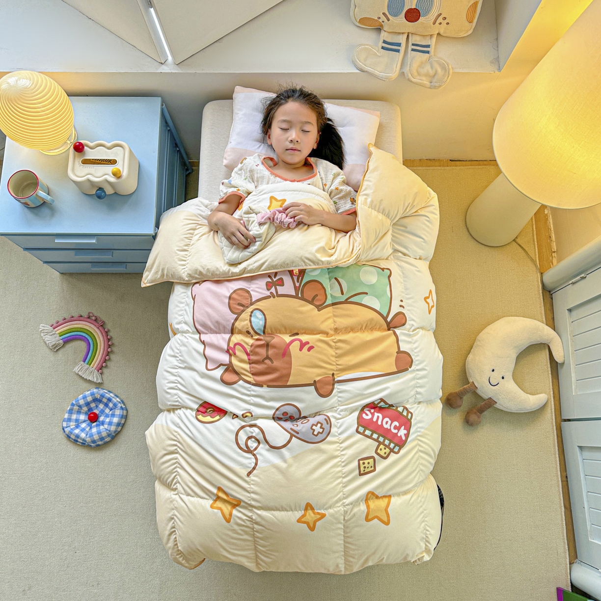 91家纺网 家纺一手货源 找家纺 （总）暖羽屋羽绒馆 2025新款真抗菌防螨95白鸭绒儿童学生被芯羽绒被冬被婴幼儿园小被子被子被芯