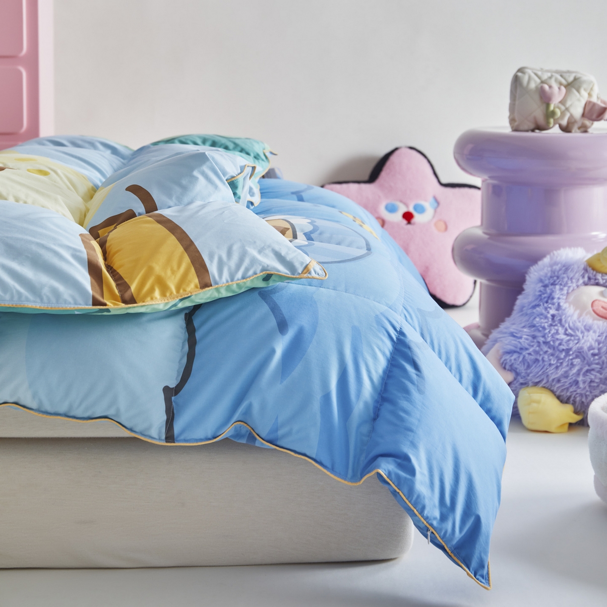 91家纺网 家纺一手货源 找家纺 暖羽屋羽绒馆 2025新款真抗菌防螨95白鸭绒儿童学生被芯羽绒被冬被婴幼儿园小被子被子被芯 鱼鼠同乐2