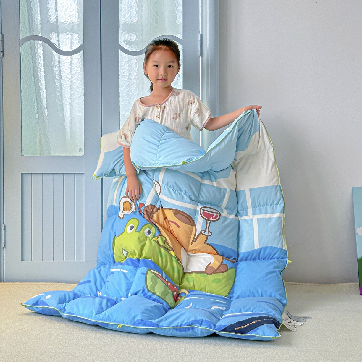 91家纺网 家纺一手货源 找家纺 暖羽屋羽绒馆 2025新款真抗菌防螨95白鸭绒儿童学生被芯羽绒被冬被婴幼儿园小被子被子被芯 给你满分2