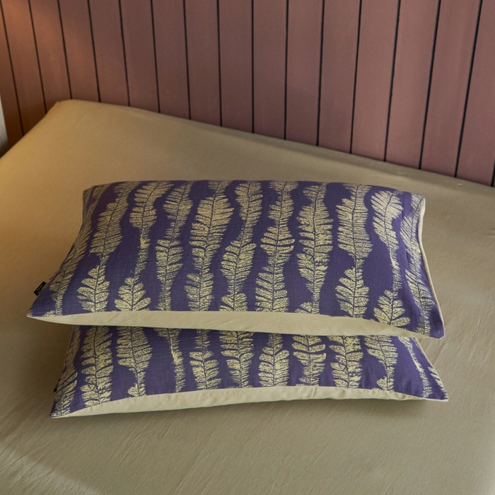 91家纺网 家纺一手货源 找家纺 宜代光年 2025新款彩色色织大提花纱布四件套 曲之遥