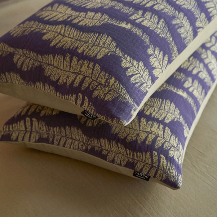 91家纺网 家纺一手货源 找家纺 宜代光年 2025新款彩色色织大提花纱布四件套 曲之遥