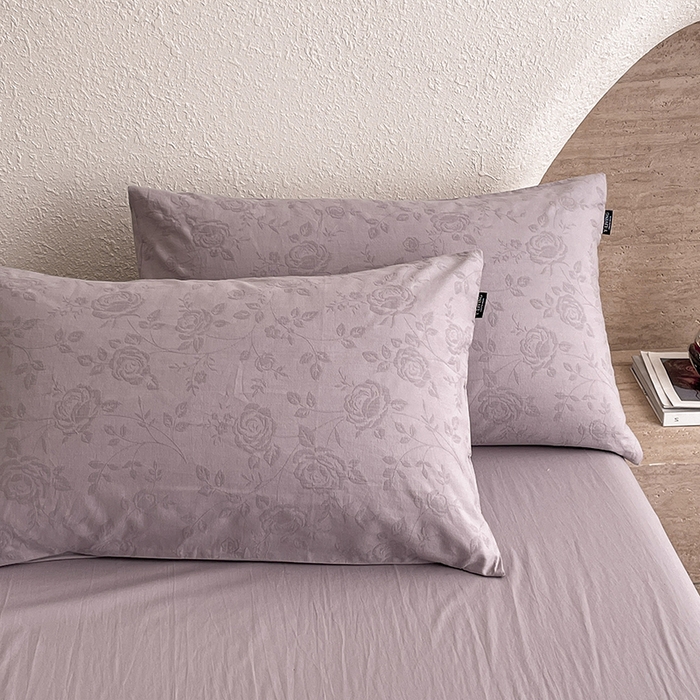 91家纺网 家纺一手货源 找家纺 宜代光年 2025新款60S水洗棉单被套 陌上花开-紫