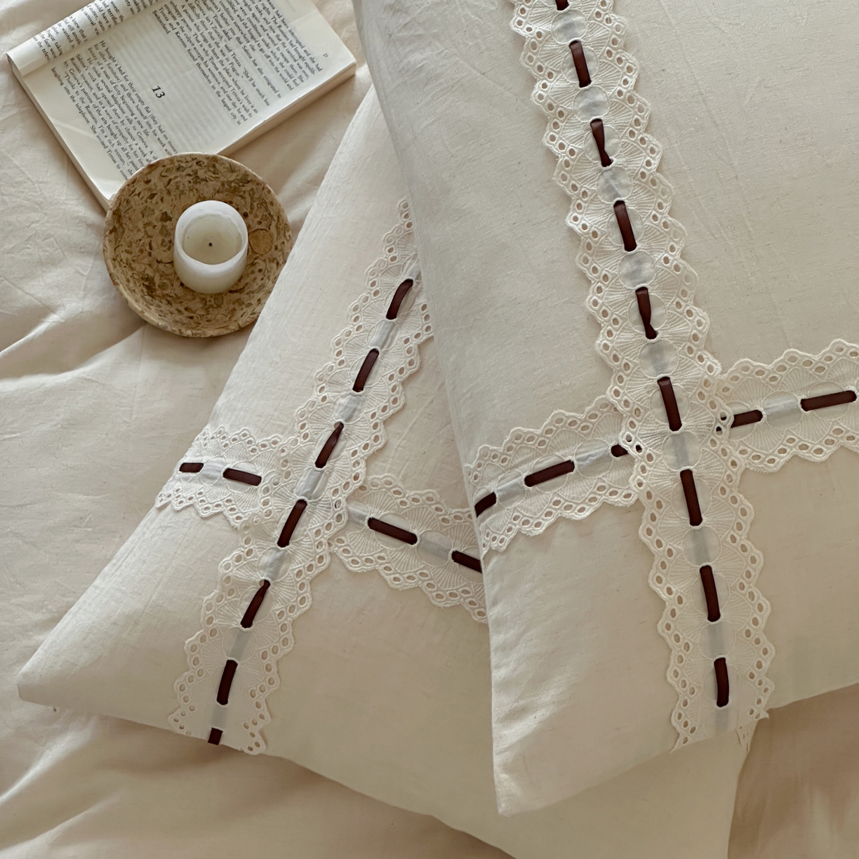 91家纺网 家纺一手货源 找家纺 （总）例外 2025新款A类色织亚麻提花水洗棉四件套-云端【 此款各平台严格控价；卷后 标准不得低于298 加大不得低于 315】 【套件 会员 -20 /套】