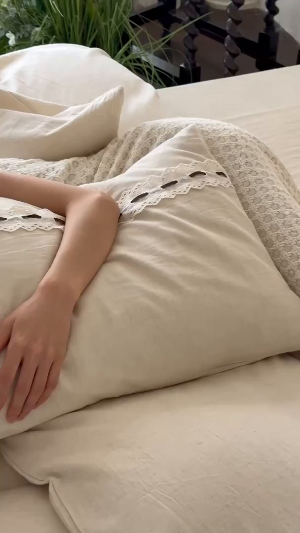 91家纺网 家纺一手货源 找家纺 （总）例外 2025新款A类色织亚麻提花水洗棉四件套-云端【 此款各平台严格控价；卷后 标准不得低于298 加大不得低于 315】 【套件 会员 -20 /套】