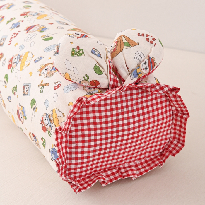 91家纺网 家纺一手货源 找家纺 芯奇想 2025新款全棉双层纱兔子枕芯长新款小清新抱枕 小兔