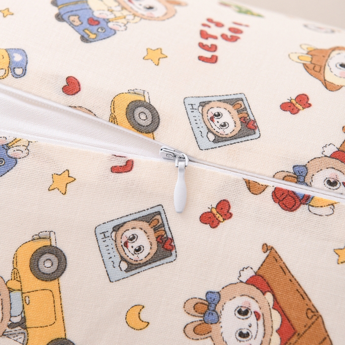 91家纺网 家纺一手货源 找家纺 芯奇想 2025新款全棉双层纱兔子枕芯长新款小清新抱枕 小兔