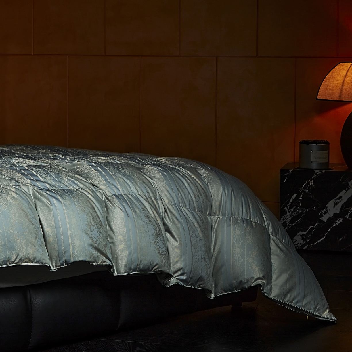 91家纺网 家纺一手货源 找家纺 暖羽屋羽绒馆 2025新款国标绒子95白鸭绒羽绒被子双人鸭绒被2米家用双人被芯被子 时空 蓝