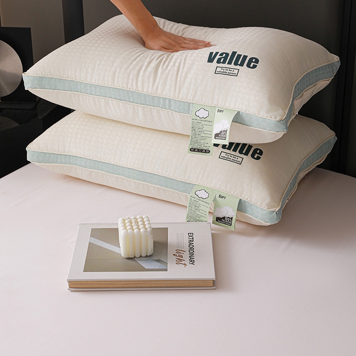 亦帆枕芯 2025秋冬新款云感丝棉枕芯不塌陷超柔枕头定形立体单边枕 云感立体高枕