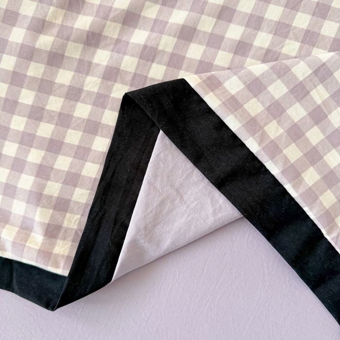 91家纺网 家纺一手货源 找家纺 米可 2025新款水洗棉绣花花边款四件套 蝴蝶结-紫