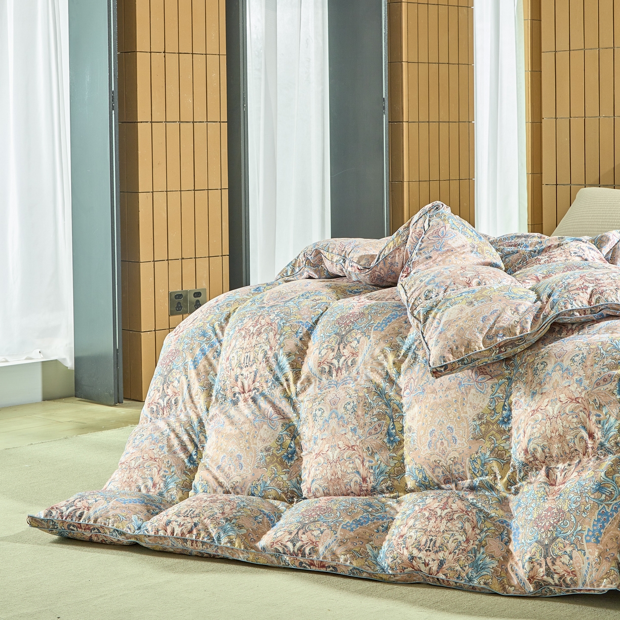 91家纺网 家纺一手货源 找家纺 暖羽屋羽绒馆 2025新款国标95白鸭绒被芯 羽绒被子鸭绒冬被春秋被双人2米被芯被子被芯 凤羽