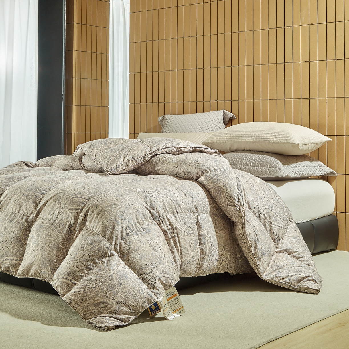 暖羽屋羽绒馆 2025新款国标95白鸭绒被芯 羽绒被子鸭绒冬被春秋被双人2米被芯被子被芯 莱斯