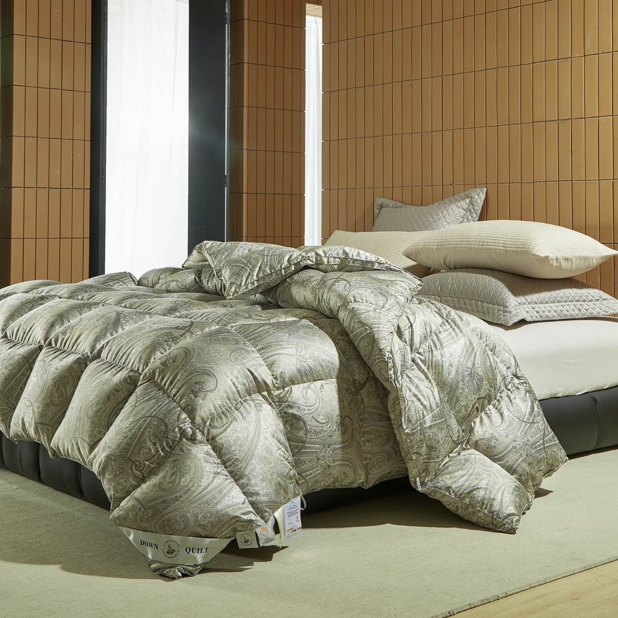 91家纺网 家纺一手货源 找家纺 暖羽屋羽绒馆 2025新款国标95白鸭绒被芯 羽绒被子鸭绒冬被春秋被双人2米被芯被子被芯 墨尔本