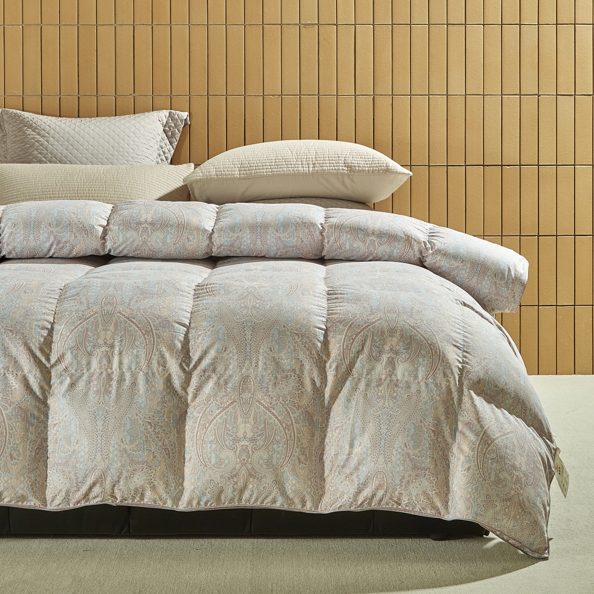 91家纺网 家纺一手货源 找家纺 暖羽屋羽绒馆 2025新款国标95白鸭绒被芯 羽绒被子鸭绒冬被春秋被双人2米被芯被子被芯 浅墨