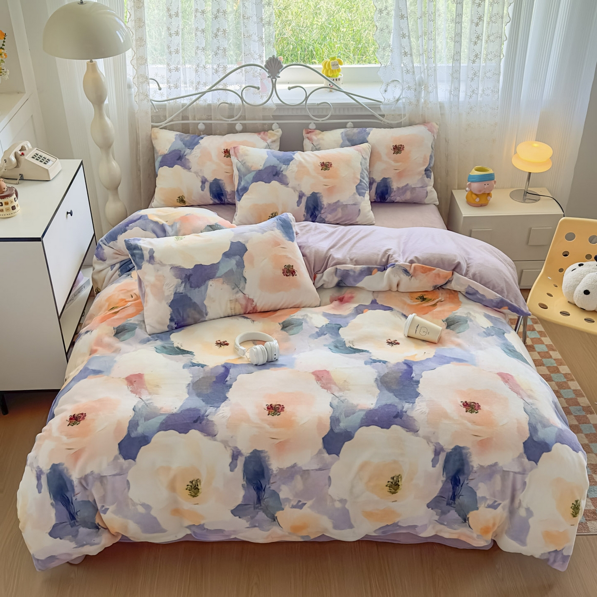 91家纺网 家纺一手货源 找家纺 （总）悦织湾家纺 2025新款5D数码牛奶绒印花轻奢时尚秋冬高克重加厚加密保暖床上用品三四件套