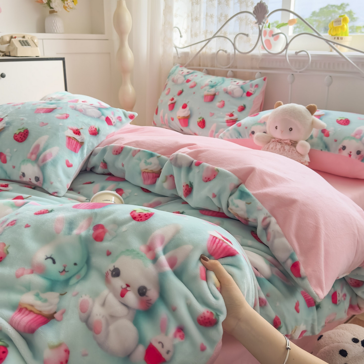 91家纺网 家纺一手货源 找家纺 （总）悦织湾家纺 2025新款5D数码牛奶绒印花轻奢时尚秋冬高克重加厚加密保暖床上用品三四件套